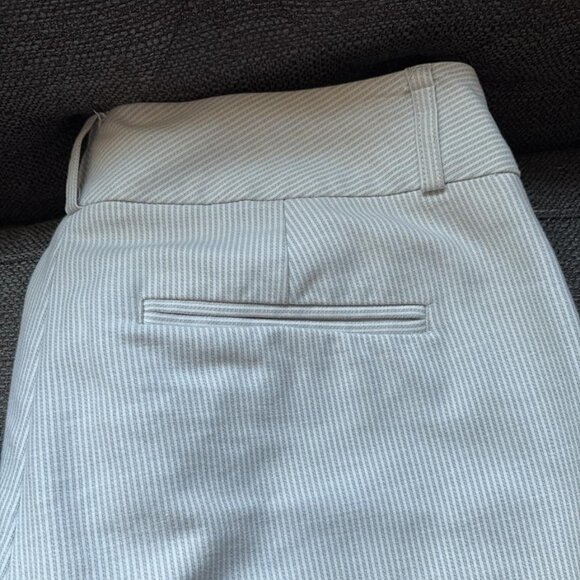 Banana Republic Light Gray Pinstripe/Ticking Stripe Dress Pants Size 6 - Picture 5 of 8